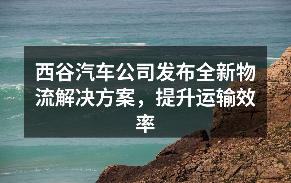 西谷汽车全新物流方案发布会现场